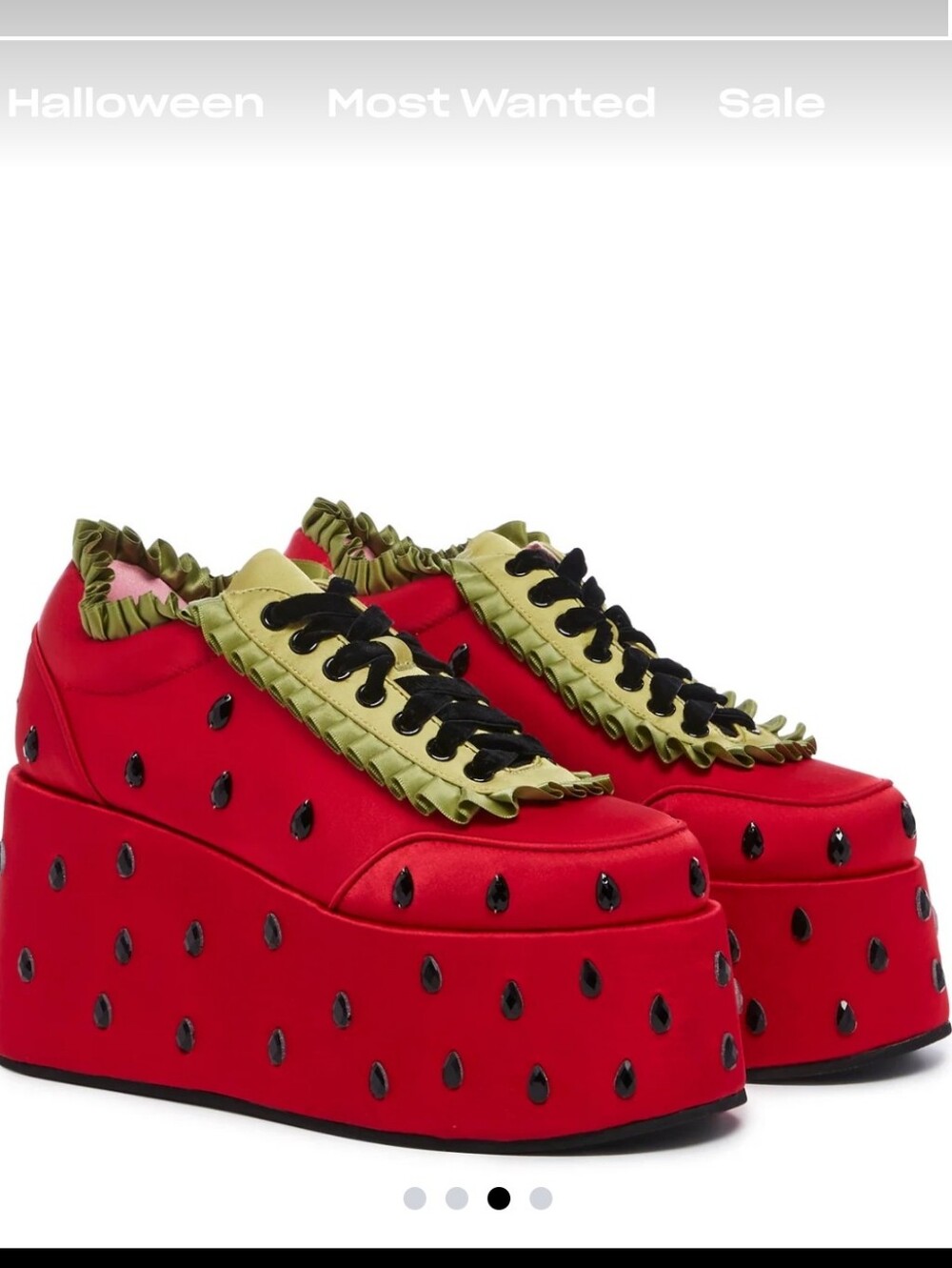 Platform Sneakers For The Picking Dolls Kill X strawberry Shortcake 7 M US NEW